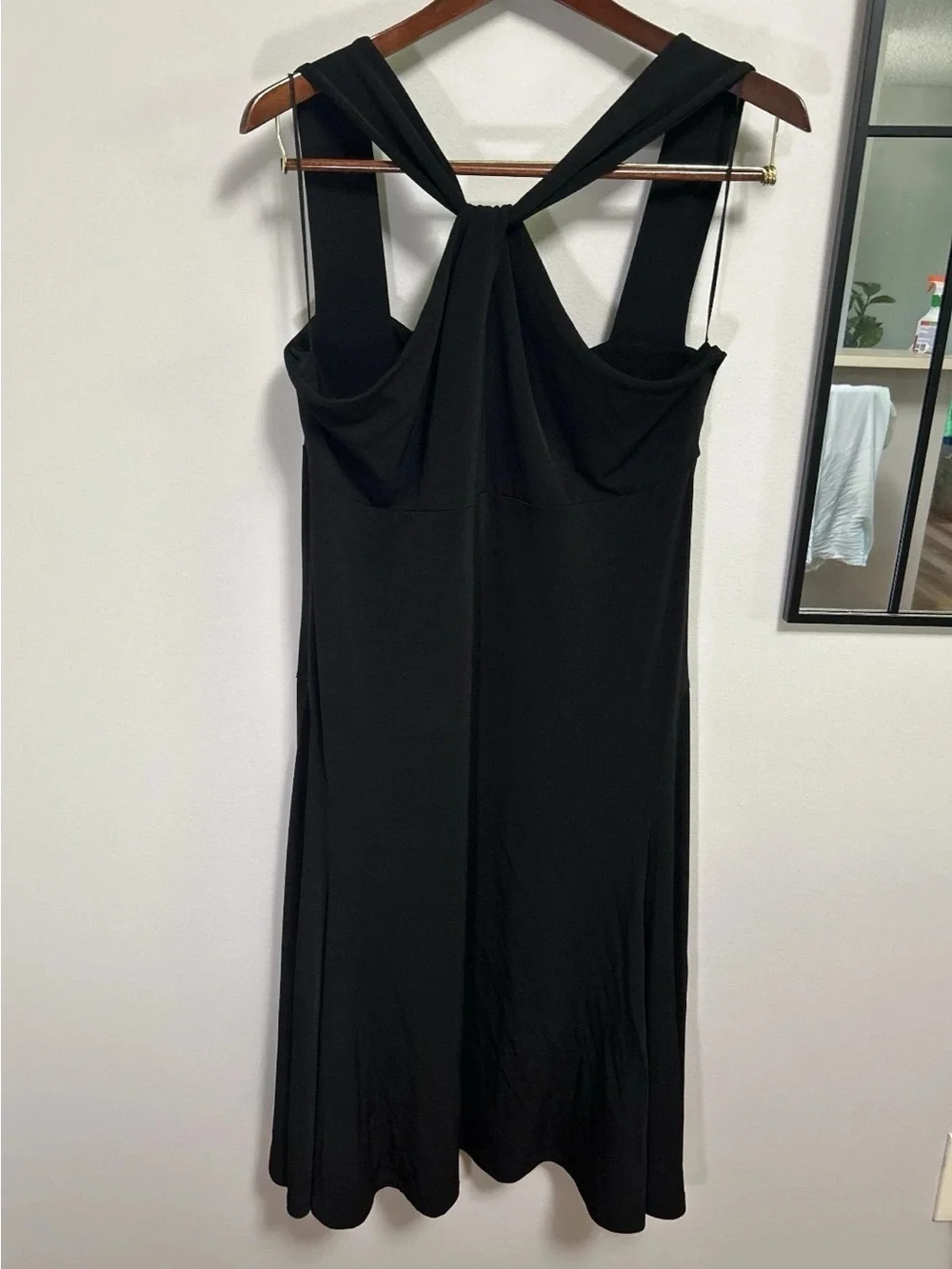 Michael Kors Black Sleeveless Mini Dress with Crossback Detail